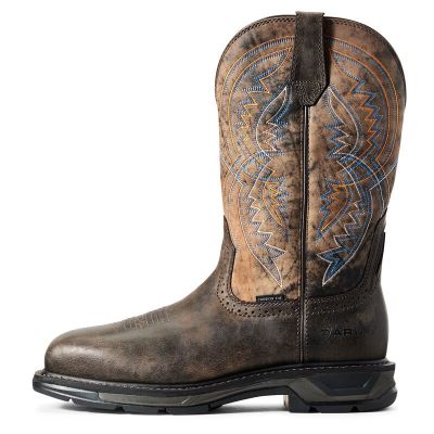 Ariat Work: WorkHog XT Coil Wide Square Toe Carbon Toe Zapatos de Seguridad Hombre - Marrones / Choc